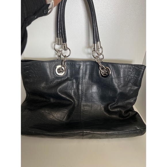 CYNTHIA Rowley Dark Blue Leather Tote - Picture 4 of 9